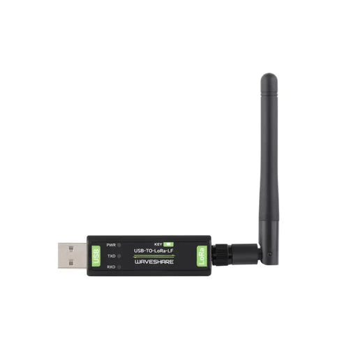 Waveshare USB から LoRa へのデータ転送モジュール、SX1262 (HF、TCXO クリスタル) ベース