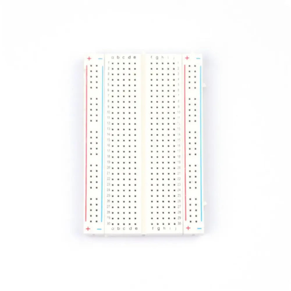 白色 はんだ付け不要 プロトタイプPCBボード ブレッドボード  400タイポイント 83 x 55mm
