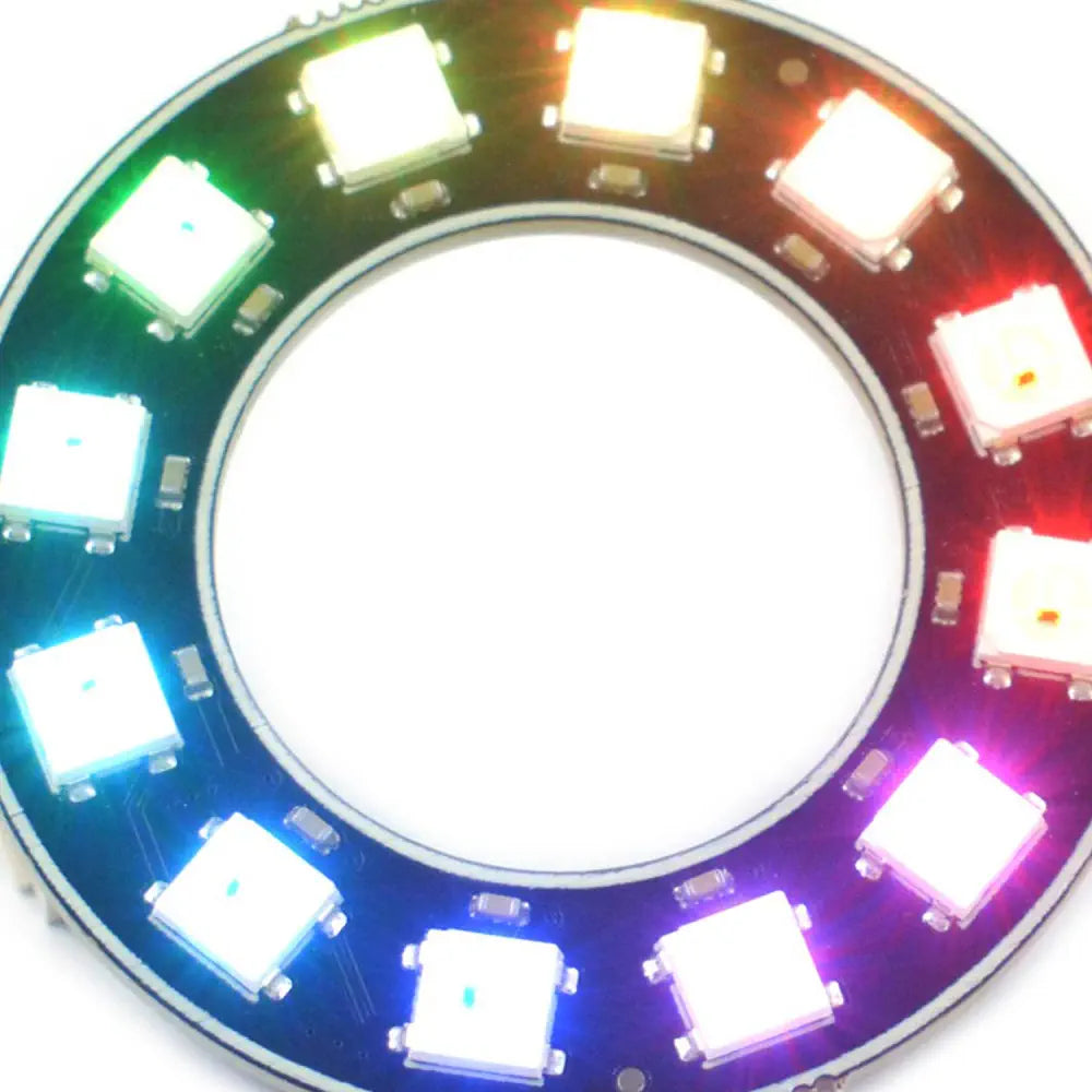 RGB LED ライト WS28 12-12 RGB LEDリングランプ - RobotShop