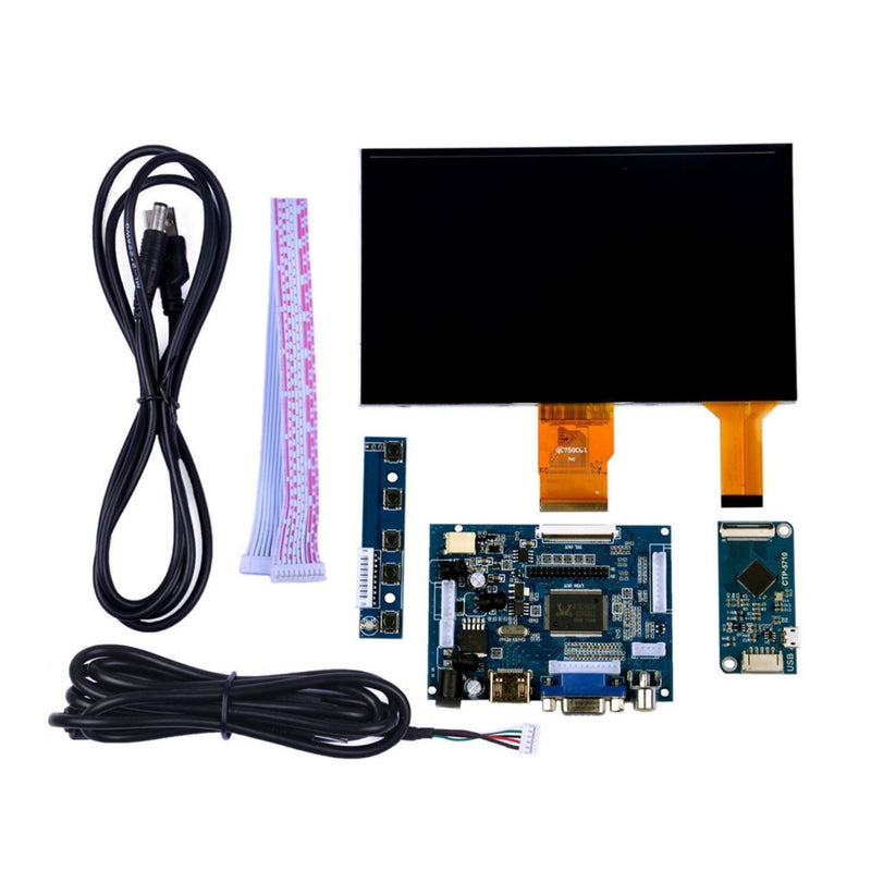 7" 1024x600 HDMI LCD タッチスクリーン DIY キット Raspberry Pi用