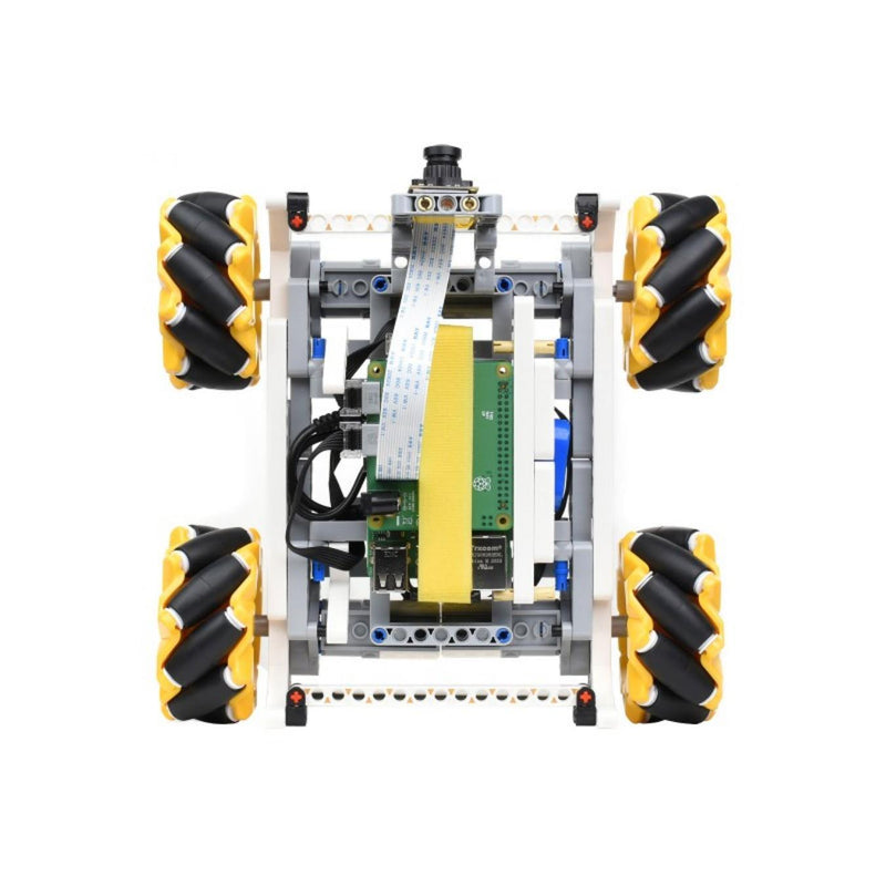 BuildMecar スマートビルディング ブロック ロボットキット-B、メカナム、5MPカメラ付き