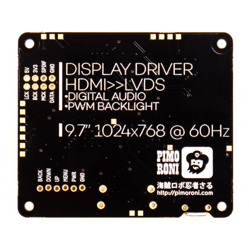 HDMI 10インチ LCDスクリーンキット (1024x768)
