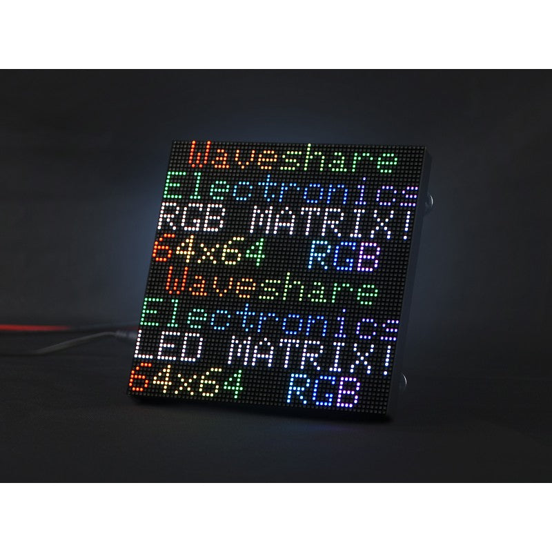 Waveshare RGBフルカラー LEDマトリックスパネル 64 x 64ピクセル 明るさ調整可