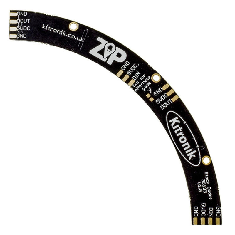 Kitronik ZIP Arc micro:bit用 アーチ形ZIP LED 15個